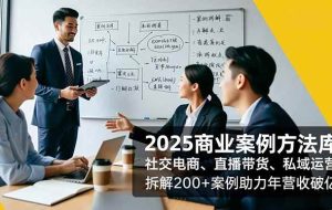 （16713期）2025商业案例方法库，社交电商、直播带货、私域运营，拆解200+案例助力年营收破亿