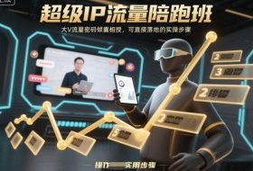 超级IP流量陪跑班，大V流量密码倾囊相授，可直接落地的实操步骤