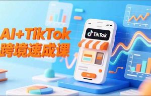 （16745期）AI+TikTok跨境速成课，智能翻译、店铺定位、流程拆解，7天高效上线运营