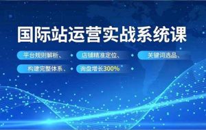 （16751期）国际站运营实战系统课，平台规则解析、店铺精准定位、关键词选品，构建完整体系询盘增长300%