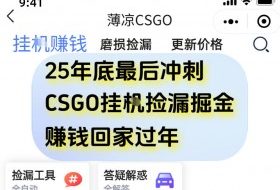 12月年底抓紧最后一个月，用CSGO游戏挂G捡漏掘金賺钱掘金，一部手机轻松日入5张+【揭秘】