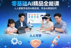 零基础AI精品全能课，人人都能学会的AI精品课，学会AI拥抱时代