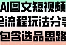抖音AI图文短视频带货，全流程玩法分享，包含选品思路