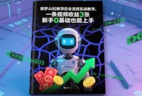 即梦AI拉新项目全流程实战教学，一条视频收益3张，新手0基础也能上手