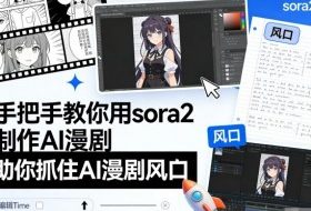 手把手教你用sora2制作AI漫剧，助你抓住AI漫剧风口