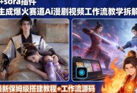 SORA2一键生成AI漫剧视频coze工作流搭建教程,小白轻松入局漫剧圈