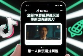 TikTok第一人称影视解说教学,全新TK影视解说玩法,带你出海賺美刀