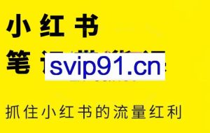 张宾·小红书笔记带货课(更新)