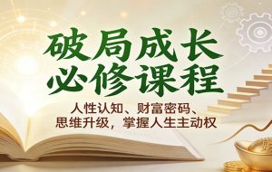 破局成长必修课2.0：人性认知、财富密码、思维升级，掌握人生主动权