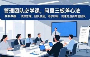 （16929期）管理团队必学课，阿里三板斧心法、绩效管理、团队激励，即学即用，快速打造高效能团队