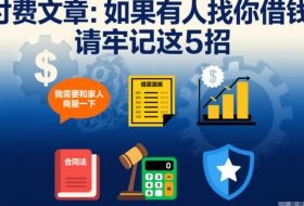 付费文章：如果有人找你借钱，请牢记这5招