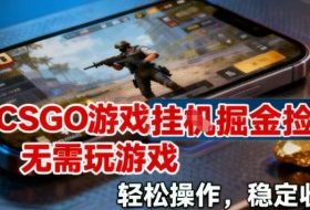 CSGO游戏挂G掘金捡漏，不需要玩游戏，操作简单，收益稳定【揭秘】