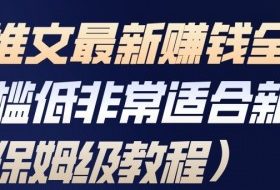 小说推文最新賺钱全流程，门槛低非常适合新手（保姆级教程）