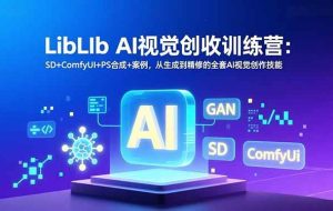 （16983期）LibLIb AI视觉创收训练营：SD+ComfyUI+PS合成+案例，从生成到精修的全套AI视觉创作技能