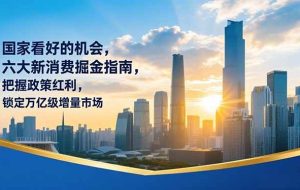 （16995期）某付费文章：国家看好的机会，六大新消费掘金指南，把握政策红利，锁定万亿级增量市场
