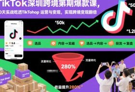 TikTok深圳跨境第2期爆款课，20天实战吃透TikTok Shop运营与变现，实现跨境变现翻倍
