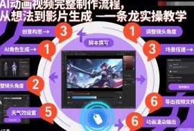 AI动画视频完整制作流程，从想法到影片生成一条龙实操教学