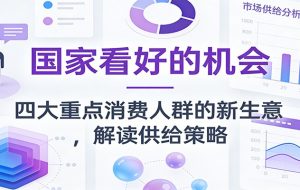 公众号付费文章:国家看好的机会,四大重点消费人群的新生意,解读供给策略