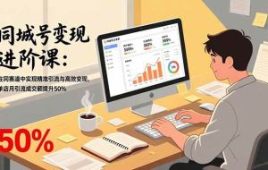 （17015期）同城号变现进阶课：在同城赛道中实现精准引流与高效变现，单店月引流成交额提升50%