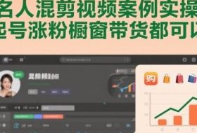 名人混剪视频案例实操，起号涨粉橱窗带货都可以
