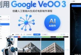 利l用Google Veo 3创建人工智能AI生成式电影制作课程，使用人工智能的力量创建令人惊叹的视频