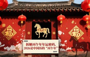 （17038期）付费文章：拆解丙午年年运密码，2026是中国历的“丙午年”