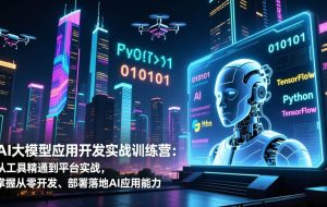 （17058期）AI大模型应用开发实战训练营：从工具精通到平台实战，掌握从零开发、部署落地AI应用能力