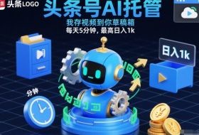 头条号AI托管，我存视频到你草稿箱，每天5分钟，最高日入1k【揭秘】
