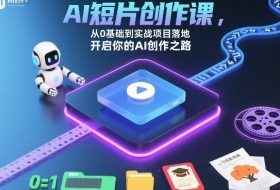 AI短片创作课，从0基础到实战项目落地，开启你的AI创作之路