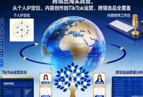 跨境出海实战营，从个人IP定位、内容创作到TikTok运营、跨境选品全覆盖