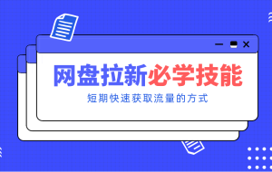 新手零门槛!网盘拉新实用教程攻略,新手也能快速上手,搭建可持续的赚钱渠道。