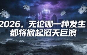 公众号付费文章:2026,无论哪一种发生,都将掀起滔天巨浪
