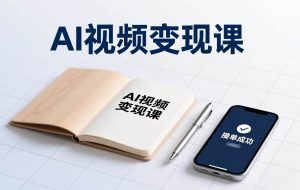 （17065期）AI视频变现课，学完即可创作短片、接商单，实现副业增收，单项目报价可达千元