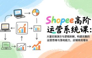 （17124期）Shopee高阶运营系统课：大量实操演示与逻辑拆解，构建完整的运营思维与落地能力，店铺高效增长