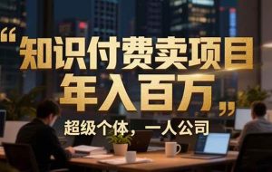 （17134期）从0到年入百万：超级个体实战心得公开，个人IP×精准引流×成交系统全拆解