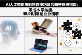 AI人工智能电影制作技巧及后期完整终极指南：零成本学技能，碎片时间副业增收