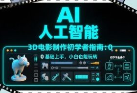 AI人工智能3D电影制作初学者指南：0基础上手，小白也能玩转