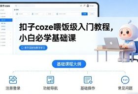 扣子coze喂饭级入门教程，小白必学基础课