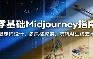 零基础Midjourney指南：提示词设计、多风格探索，玩转AI生成艺术