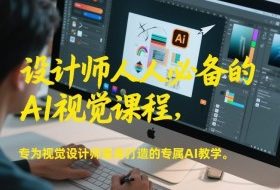 设计师人人必备的AI视觉课程，专为视觉设计师量身打造的专属AI教学