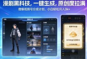 漫剧黑科技，一键生成，原创度拉满，撸爆视频号分成计划，小白轻松月入3k+