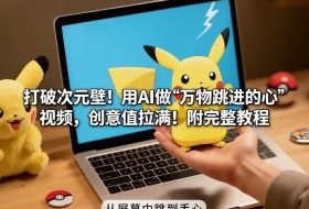 打破次元壁！用AI做【万物跳进手心】视频，创意值拉满！附完整教程
