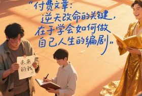 付费文章：逆天改命的关键，在于学会如何做自己人生的编剧