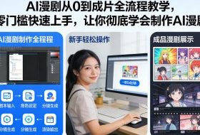 AI漫剧从0到成片全流程教学，零门槛快速上手，让你彻底学会制作AI漫剧【保姆级教程】