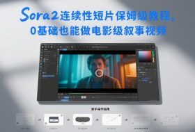 Sora2连续性短片保姆级教程，0基础也能做电影级叙事视频