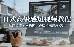 日式高级感短视频教程：掌握极简美学构图，轻松拍出质感短片