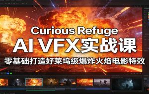 Curious Refuge AI VFX实战课，零基础打造好莱坞级爆炸火焰电影特效