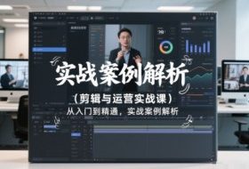 剪辑与运营实战课，从入门到精通，实战案例解析（更新2026）