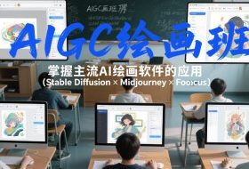 AIGC绘画班，掌握主流Ai绘画软件的应用（Stable Diffusion x Midjourney x Fooocus）