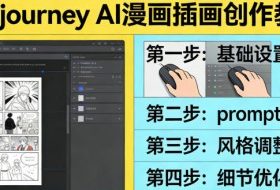 利用Midjourney AI人工智能轻松创作漫画插画教程，零基础创作完整漫画插画